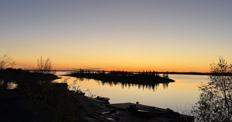 2025.09.24 Sunset at Trout Rock Lodge (Drone)