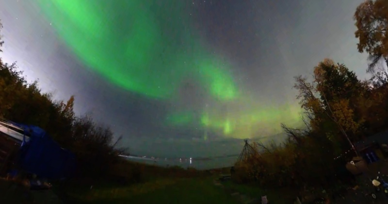 2025.09.26 Aurora over the Great Slave Lake (360 photo)