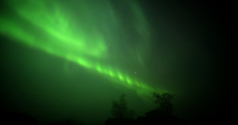 2025.09.24-25 Aurora over Trout Rock Lodge (360, 2D Timelapse)